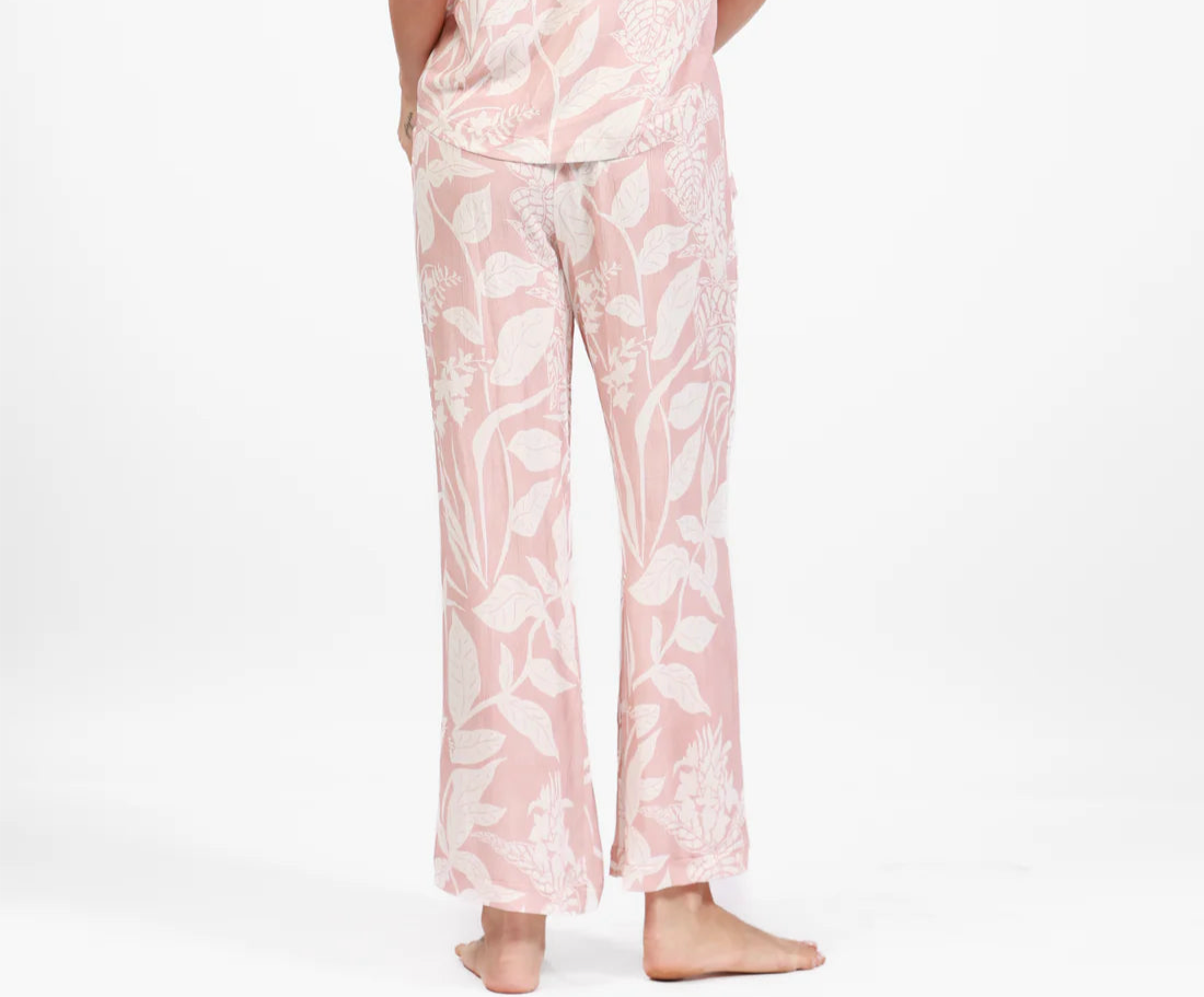 ST. BARTH ROSE UBER PRINT WIDE LEG PANT