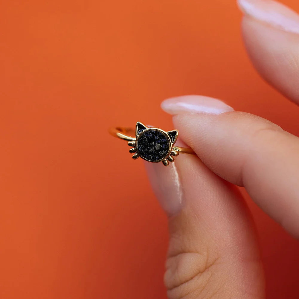 Druzy Cat Ring