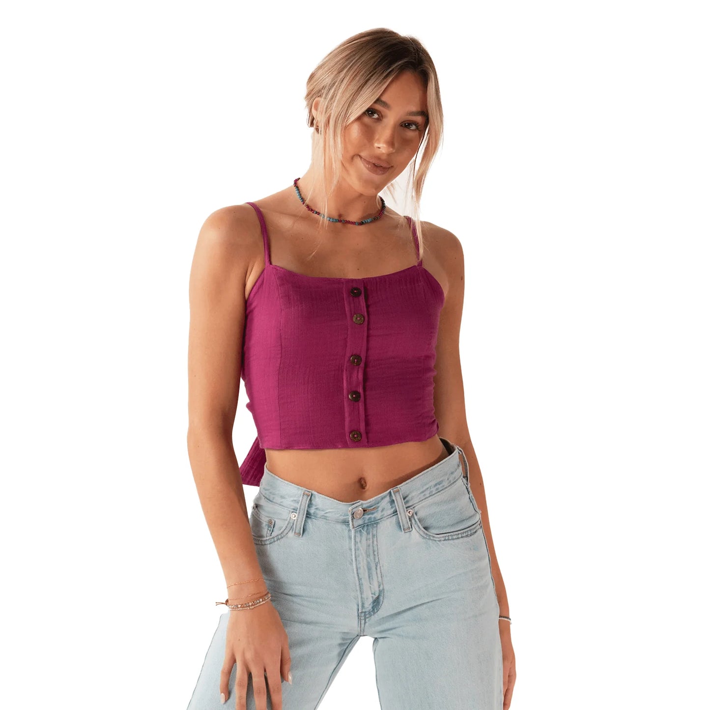 Viva Magenta Cruisin Crop Top