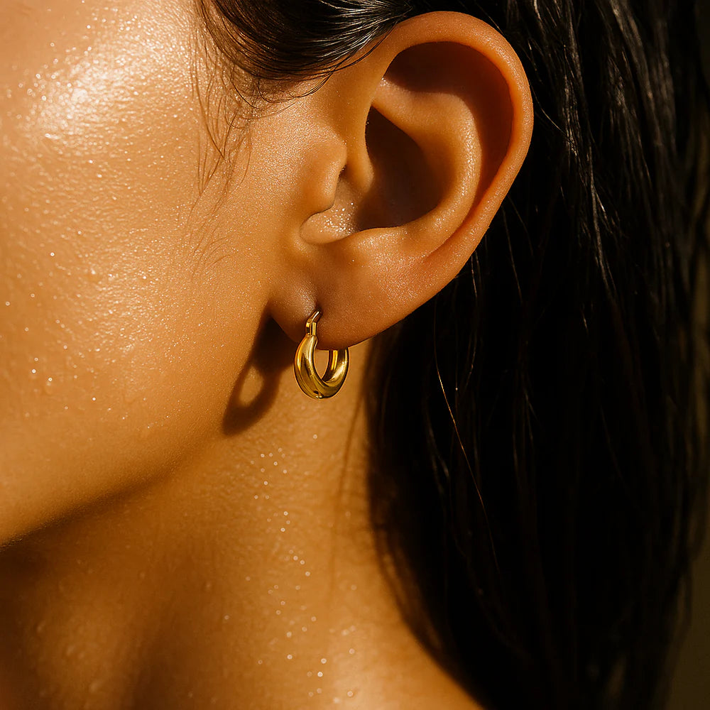 Anastasia Huggie Hoop Earrings