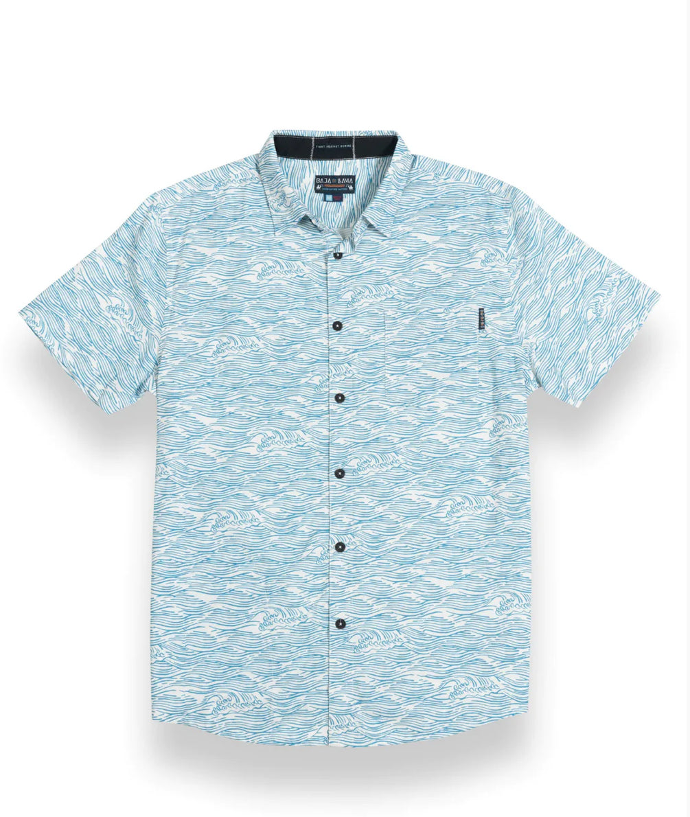 Roll Tides - Light Blue 7-Seas™ Button Up