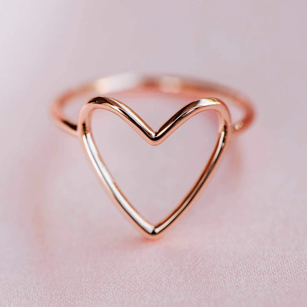 Statement Heart Band Ring