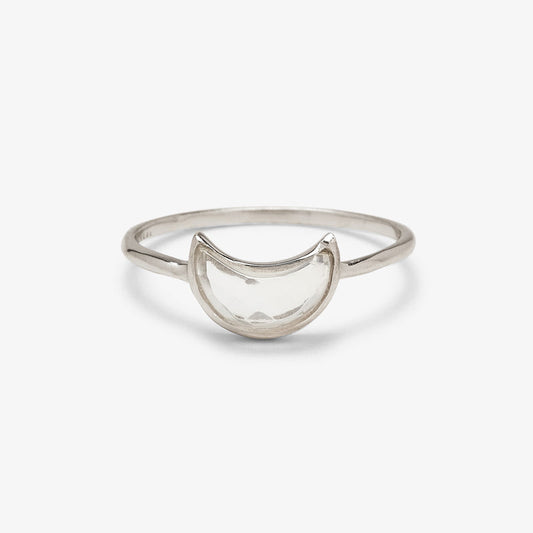 Moonstone Moon Ring