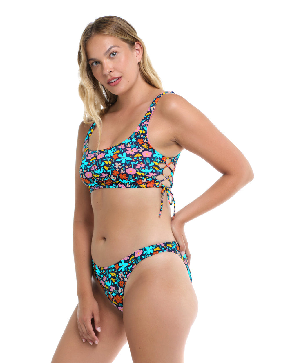 Vivid Field Maxim Bikini Top - Indigo