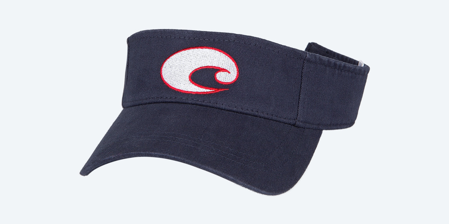 Costa Cotton Visor - Navy