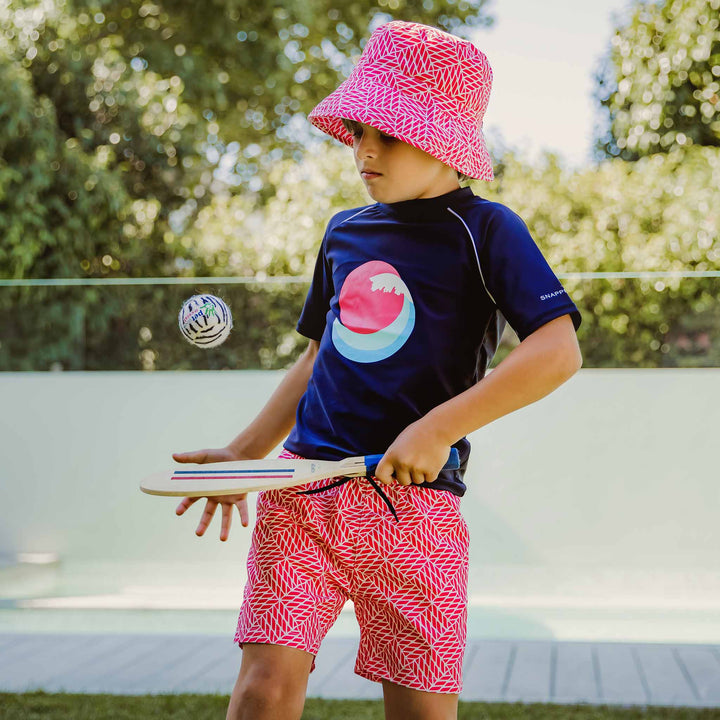 Nautica Knots Red Volley Board Short