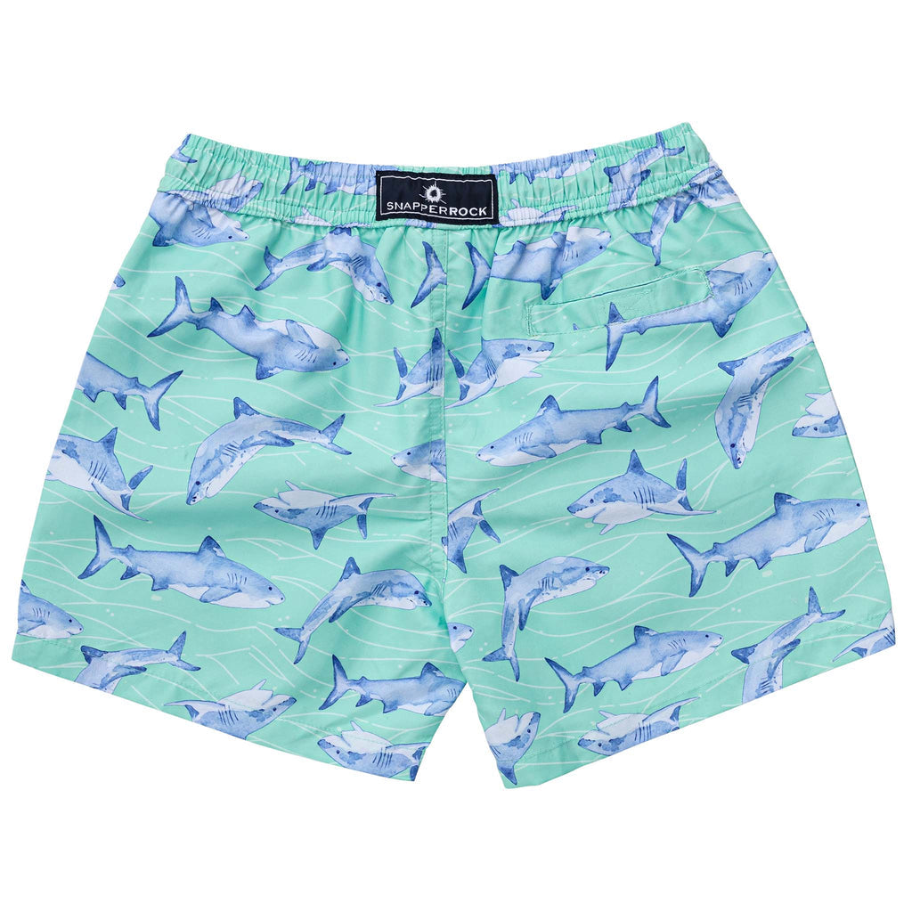 Minty Shark Volley Board Short