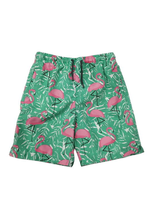 Toddler Pink Flamingos Swim Short