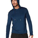 Men's Long Sleeve Hoodie In Navy