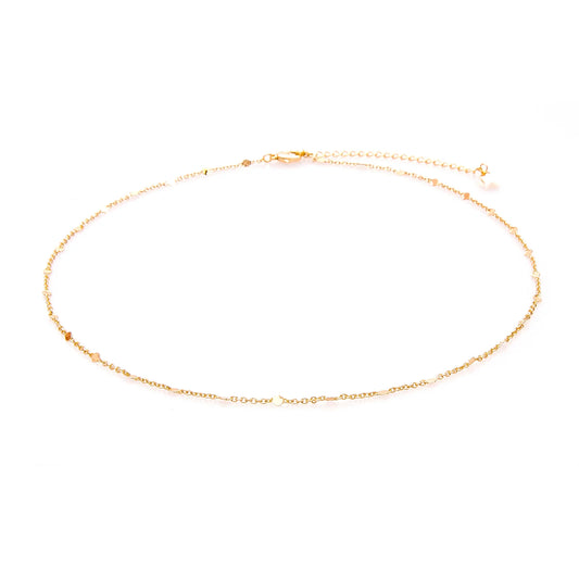 Circles In The Sand Metal Chain Necklace