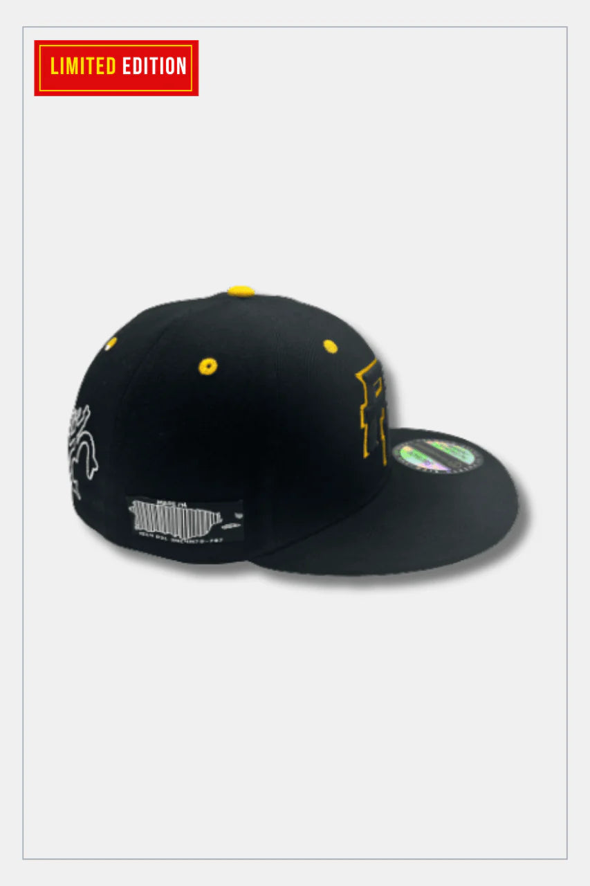 Puerto Rico Hat - Black 5D Embroidered Snapback With Patches Tainowears