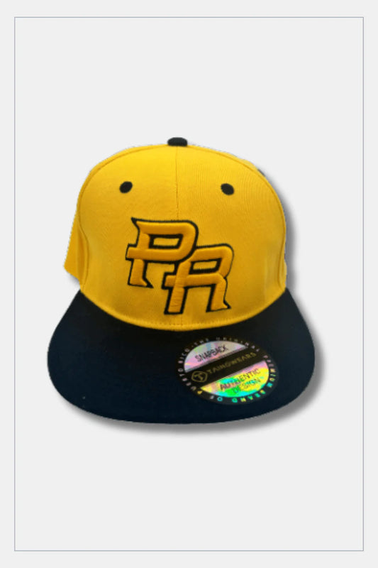 Puerto Rico PR Golden Yellow Black SnapBack One Size Fit All Tainowears