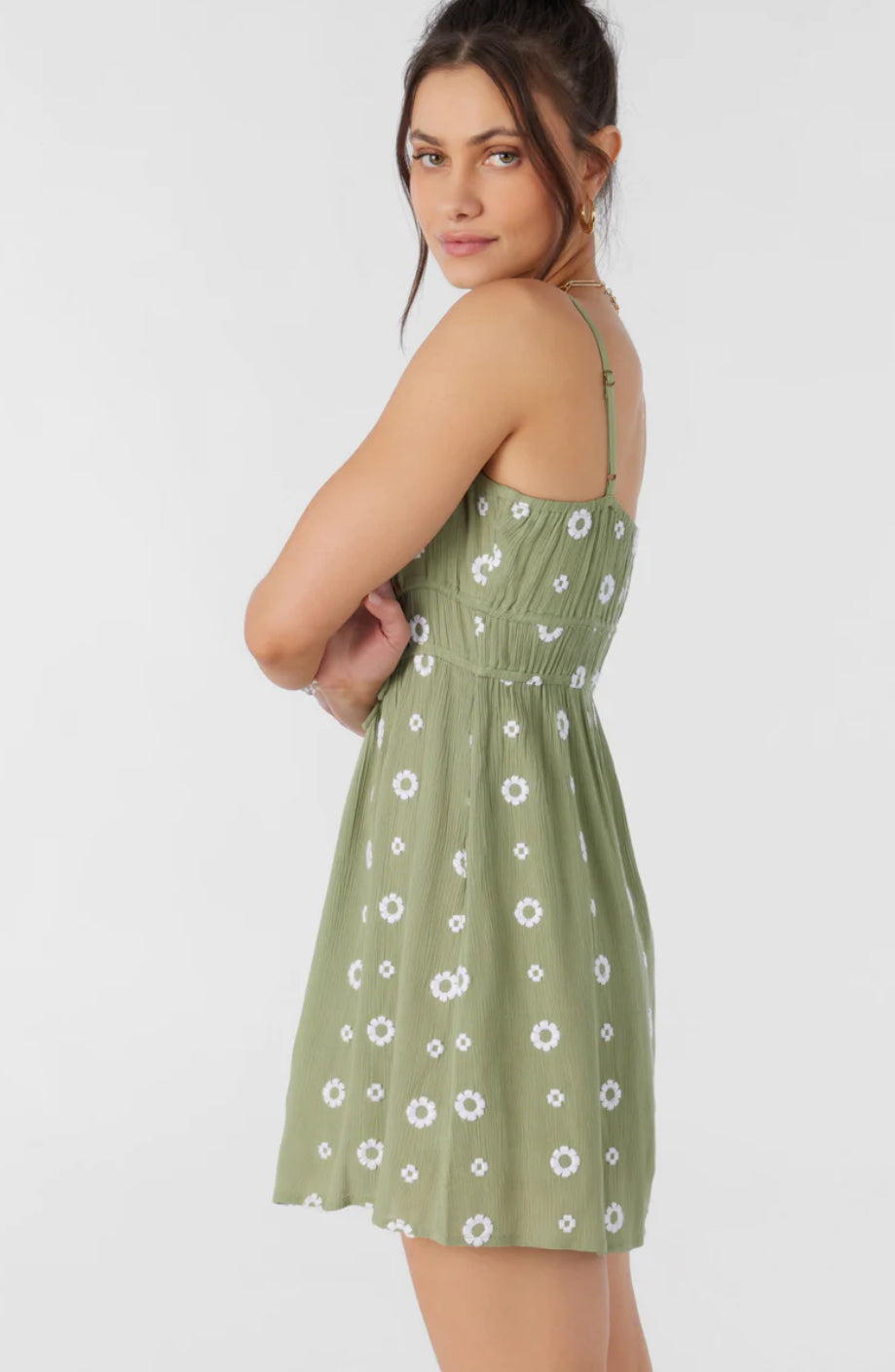 Yazza Embroidered Mini Dress