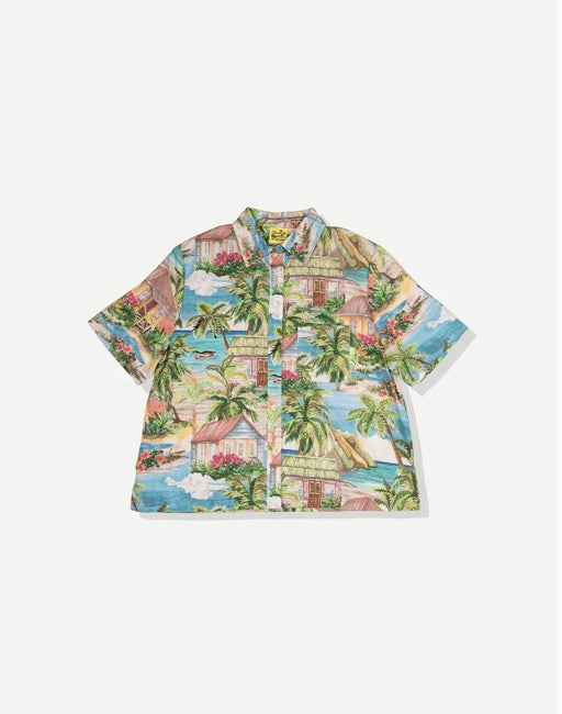 Getaway Crop Button Up