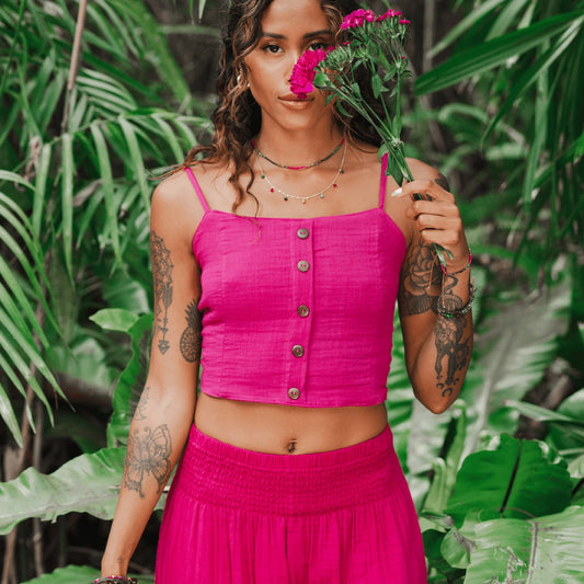 Viva Magenta Cruisin Crop Top