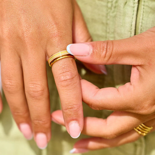 Pastel Stripe Fidget Ring