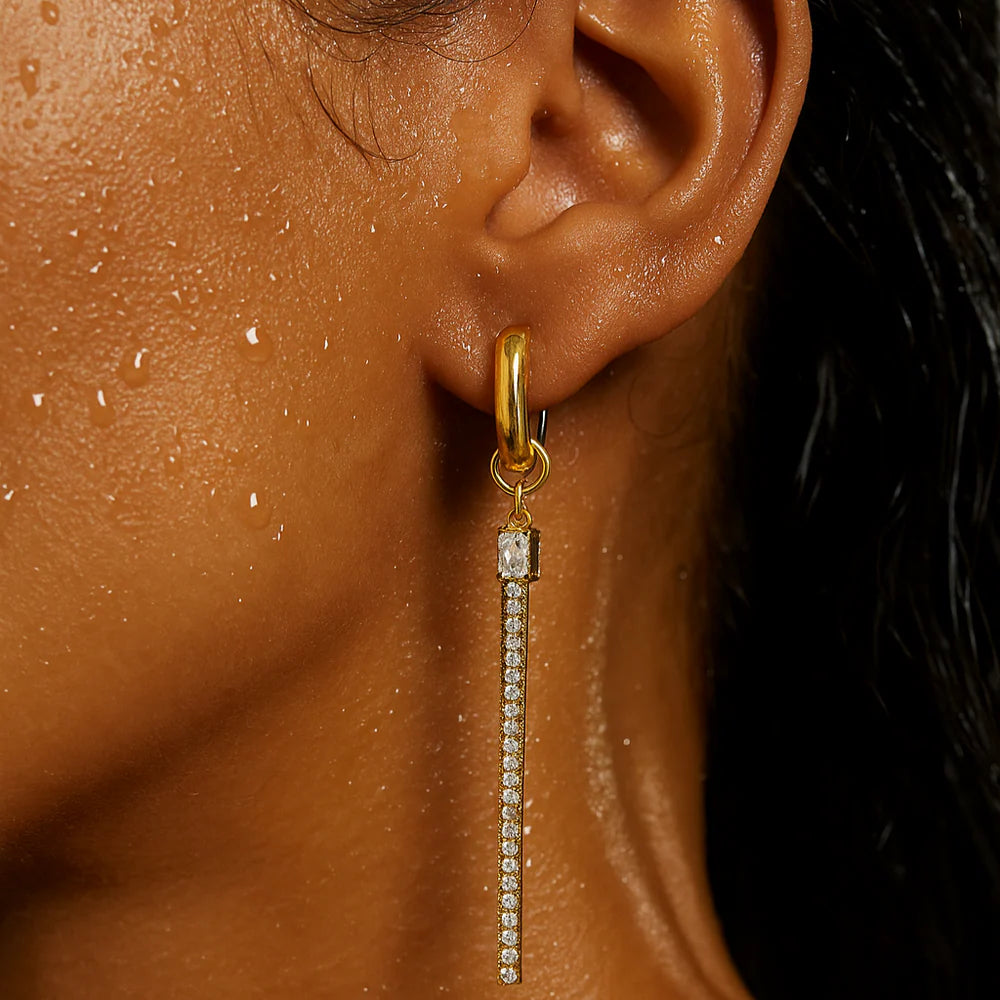 Tory Assymetrical Mini Hoop Earrings