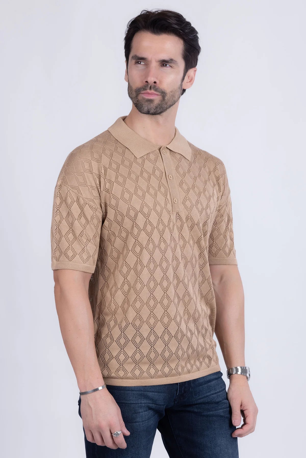 Lagos Geometric Polo Shirt