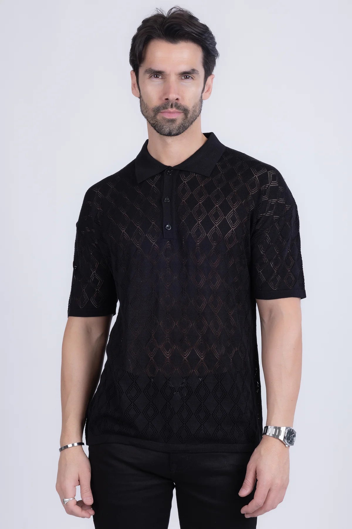 Lagos Geometric Polo Shirt