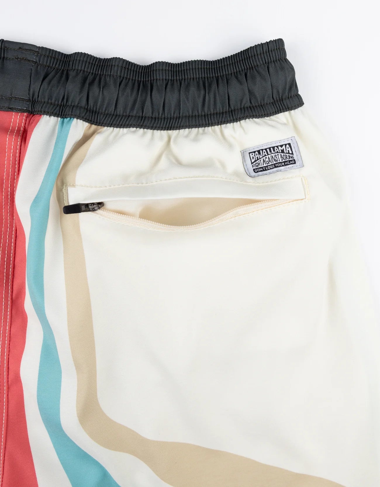 Retro B-League Stripes Stretch Swimsuit