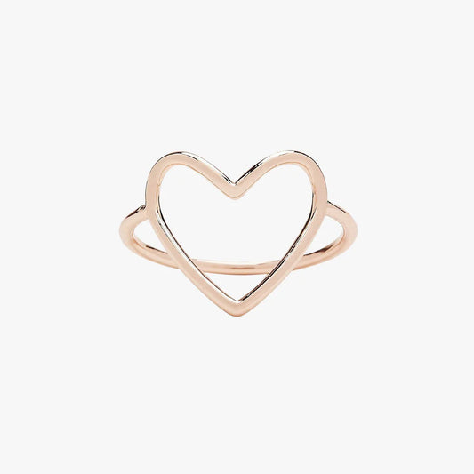 Statement Heart Band Ring