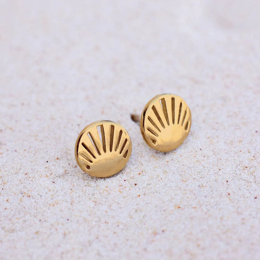 Cutout Sunburst Earrings