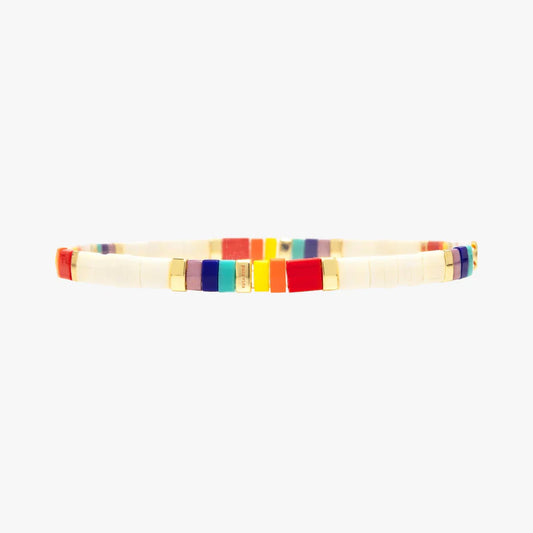 Rainbow Tile Bead Stretch