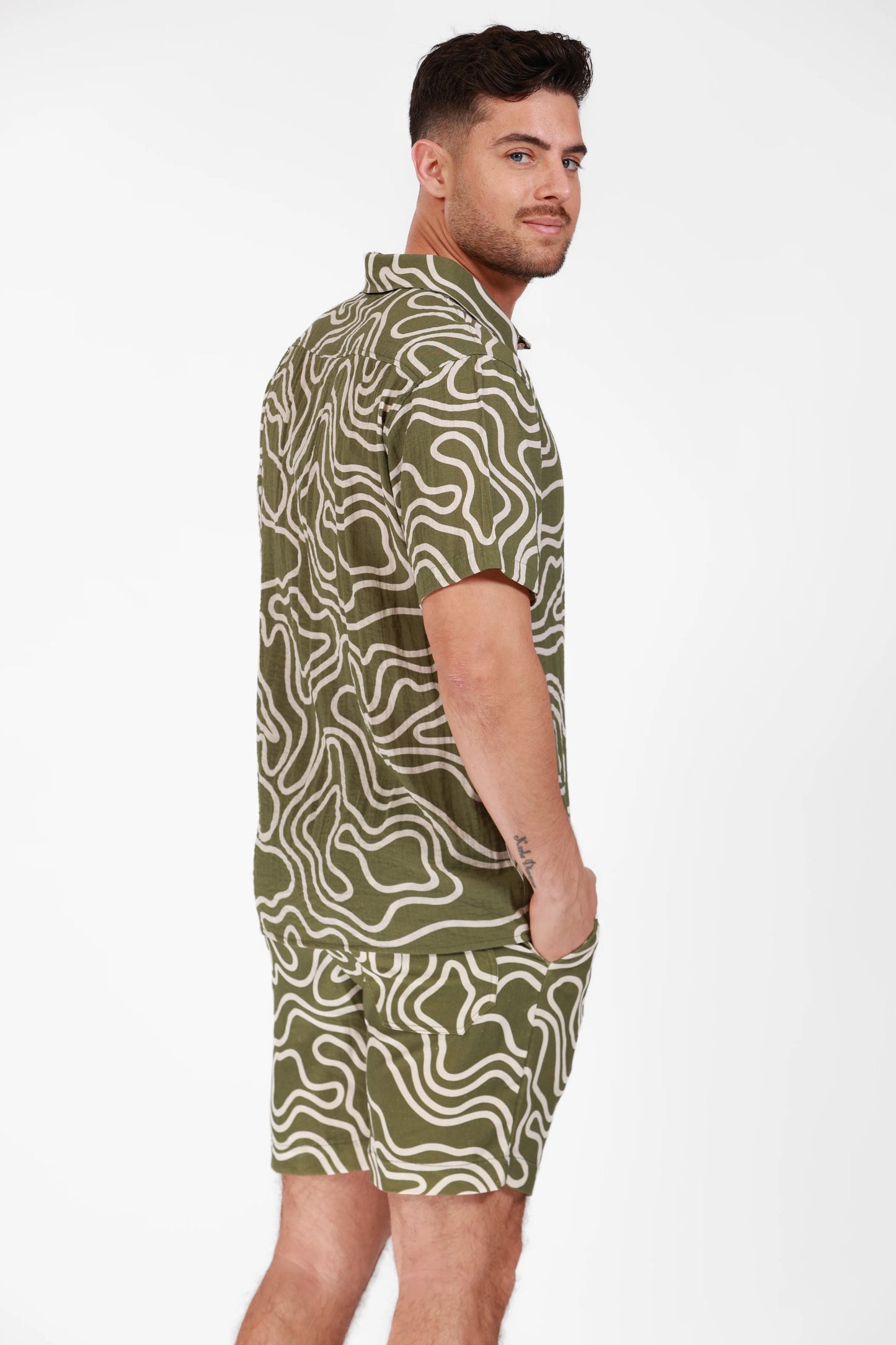 Linen Printed Short