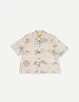 Salty Tencel Crop Button Up