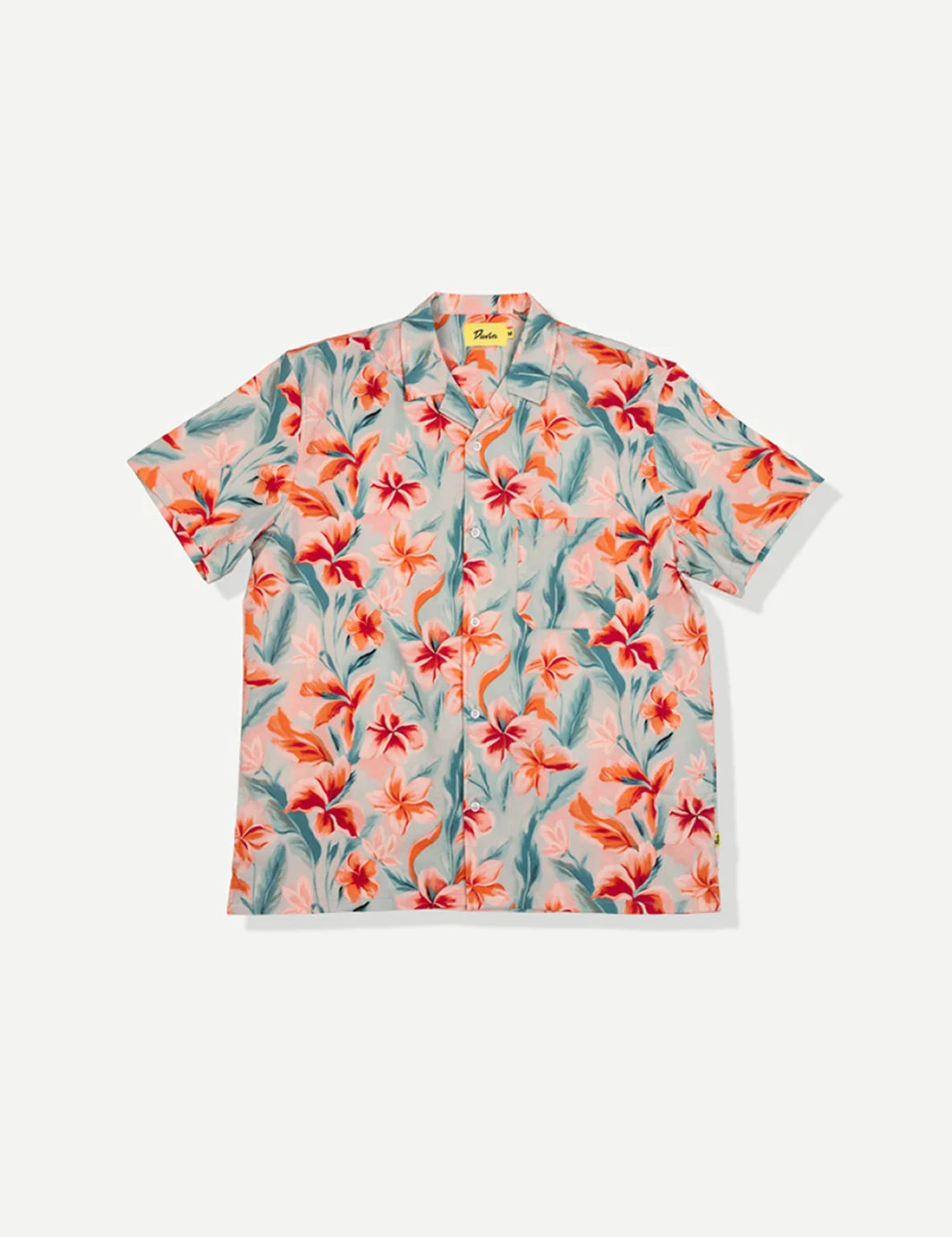 Pastel Flower Stretch Button Up