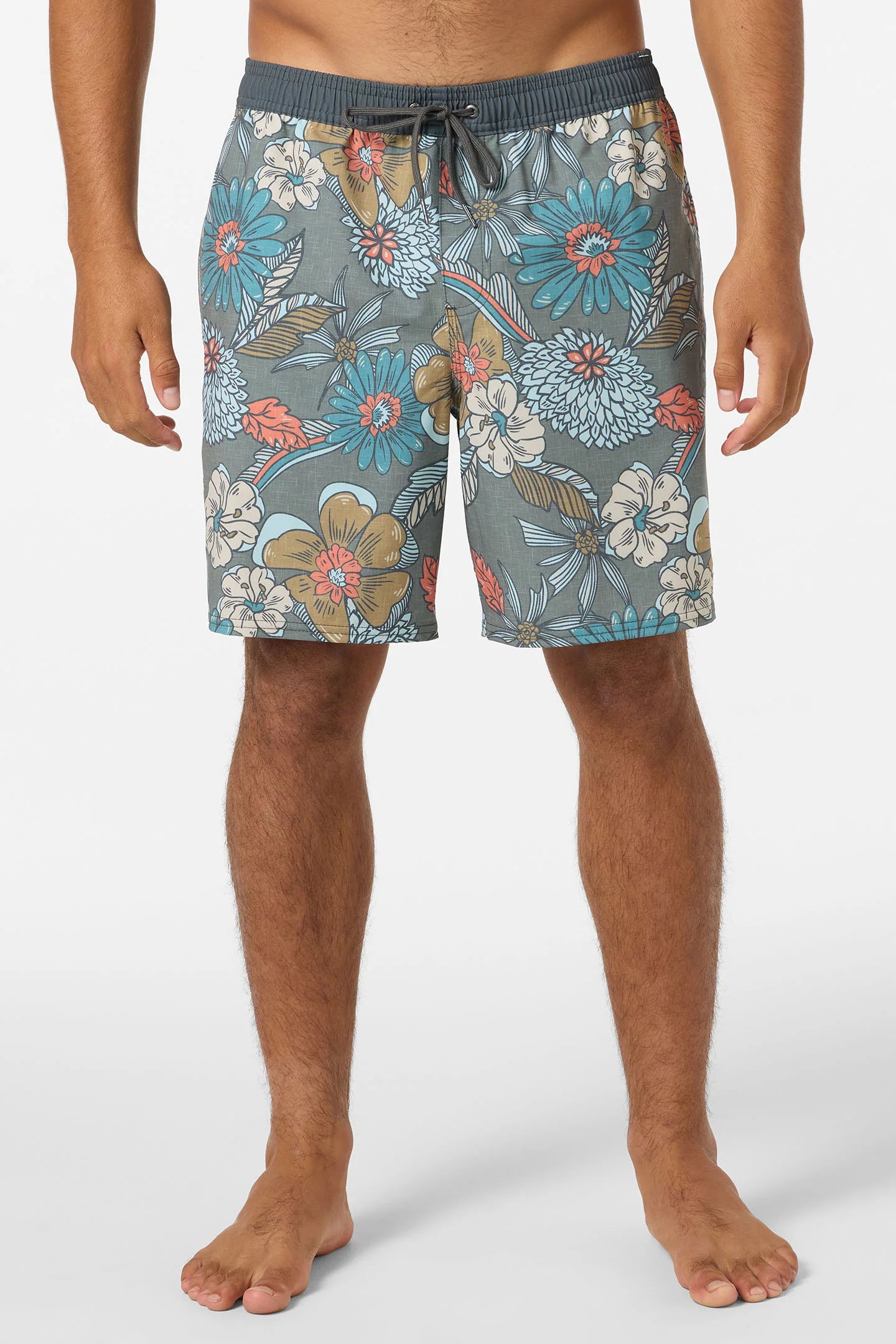 Hermosa Elastic Waist Lined 17" Swim Trunks