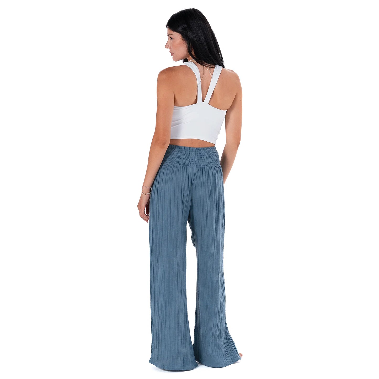 Wide Leg Cotton Pants