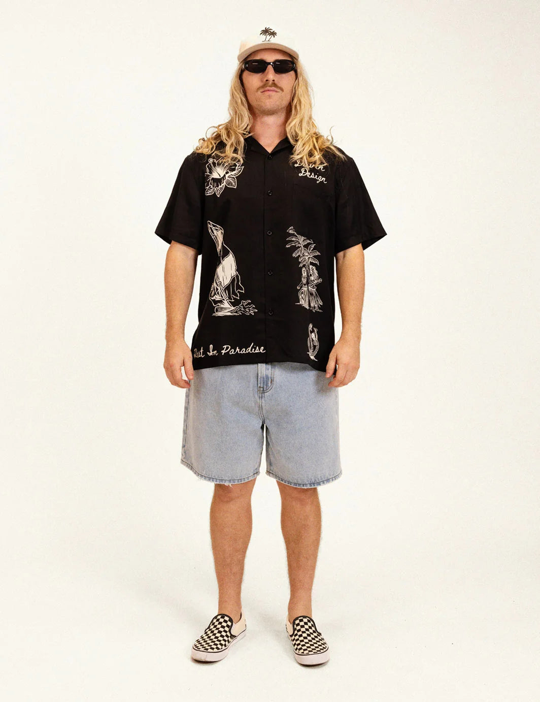 Rest in Paradise Button Up