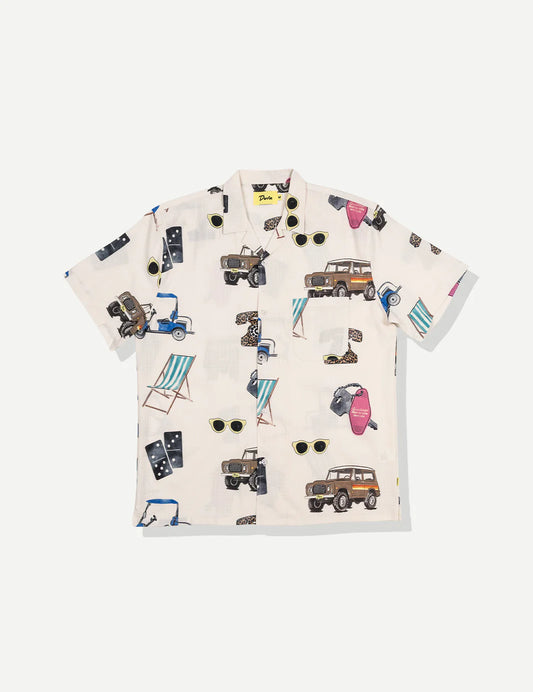 Beach Icon Leisure Stretch Buttom Up