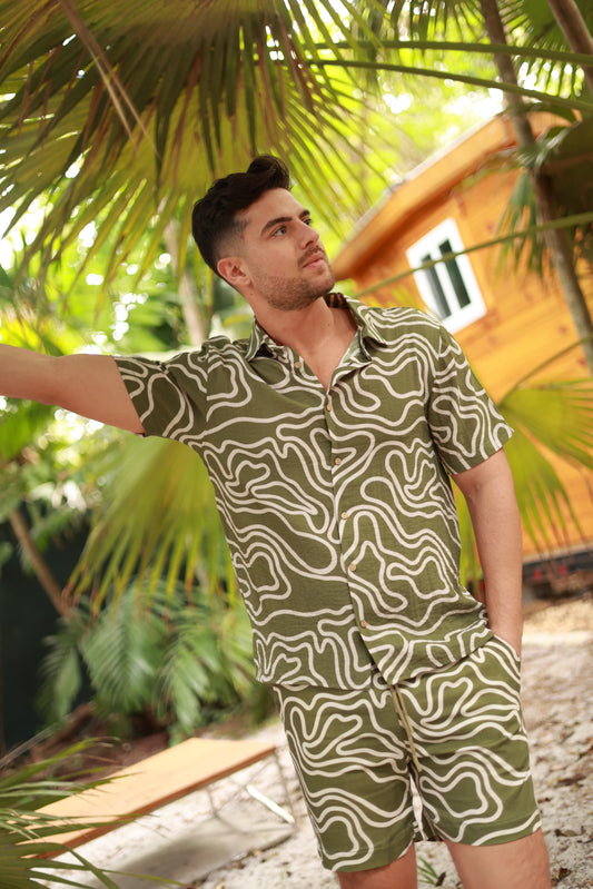 Linen Printed Short