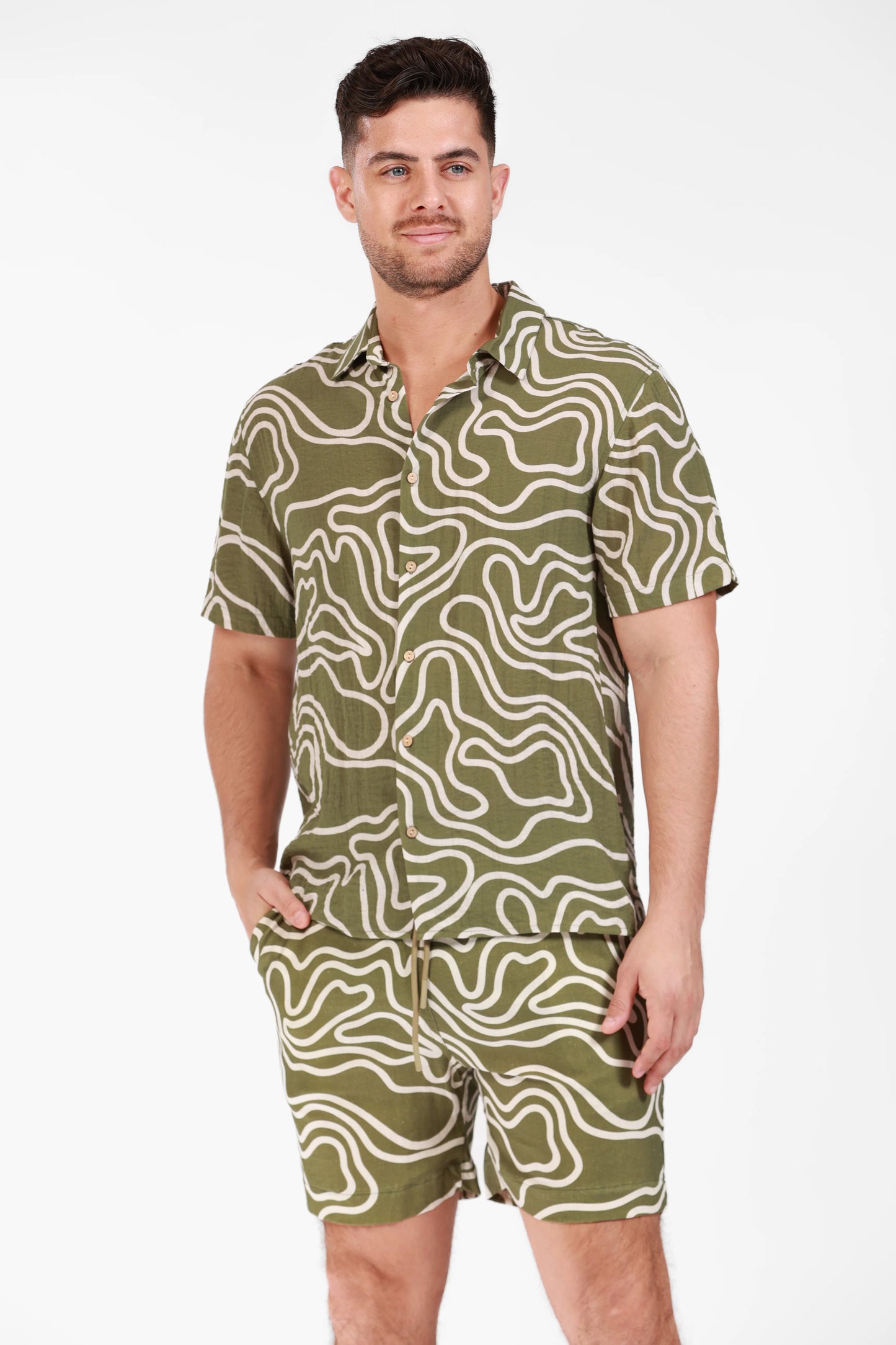 Linen Printed Short