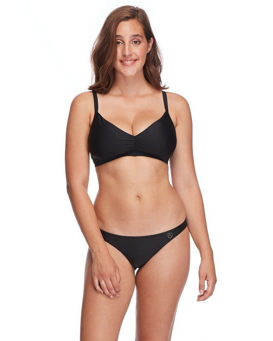 Smoothies Drew D-F Cup Swim Top - Black