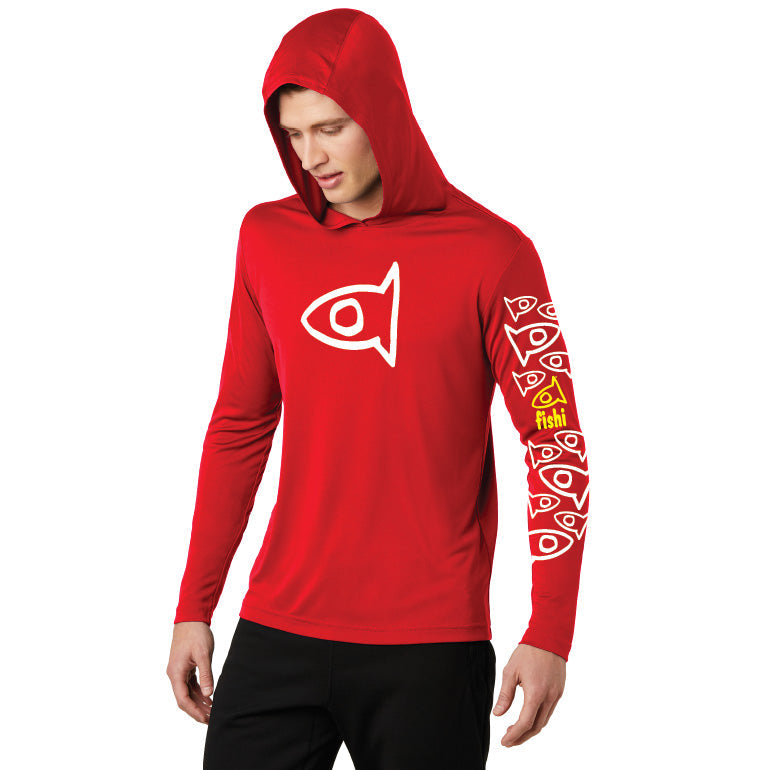 Hooded Fishi Pattern Loose Fit Adult