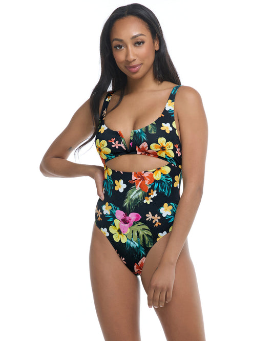 Tropical Island Eli One-Piece Swimsuit - Black