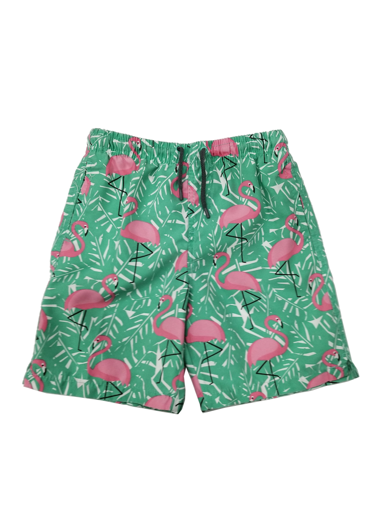 Toddler Pink Flamingos Swim Short