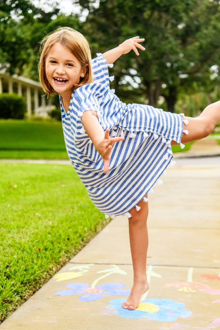 GIRLS STRIPED KAFTAN