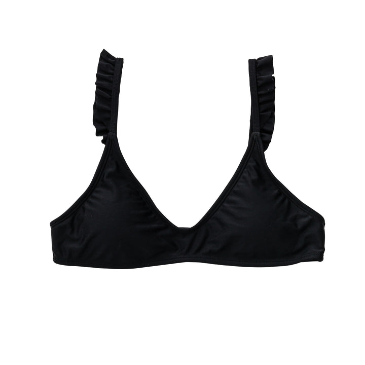 Ladies Sustainable Black Bikini Top