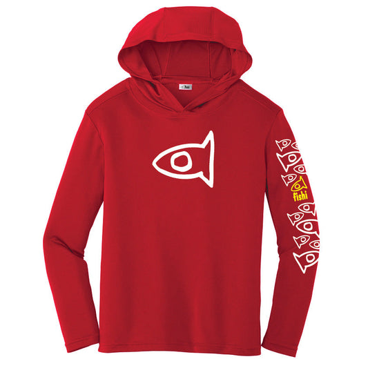 Hooded Fishi Pattern Loose Fit Youth